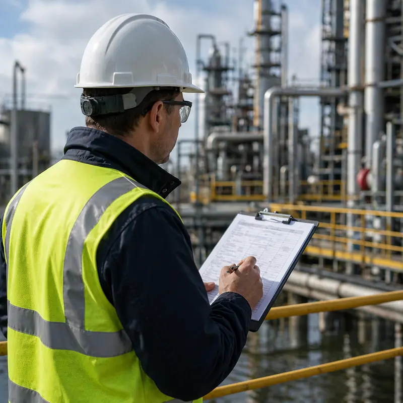 Audit environnemental et inspection de conformité sur site industriel