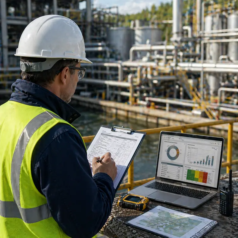 Évaluation des risques et conformité environnementale en milieu industriel