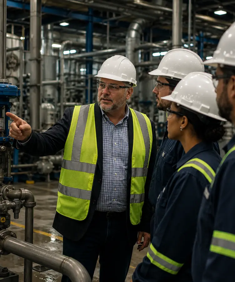 Visite d'installation dans le cadre d'une vérification de conformité réglementaire